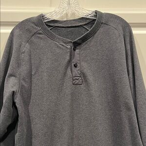 lululemon athletica Gray Henley Sweatshirt